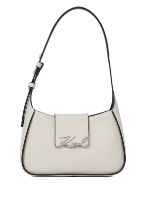 Karl Lagerfeld small K/Signature shoulder bag - Neutrals