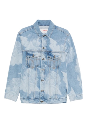 Fiorucci cloud-print denim jacket - Blue