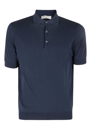 Filippo De Laurentiis fine-knit polo shirt - Blue