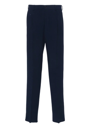 Giorgio Armani textured tapered trousers - Blue