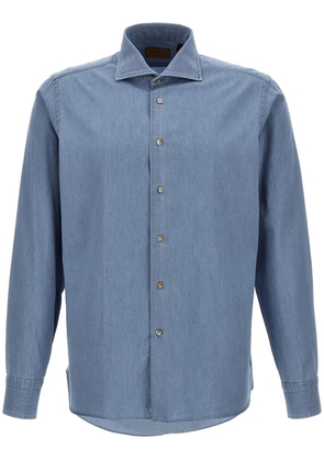 BORRIELLO NAPOLI chambray shirt - Blue
