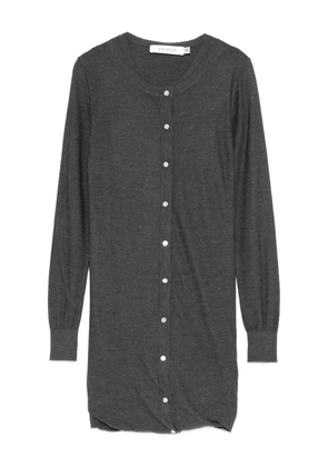 Aya Muse Eira buttoned mini dress - Grey