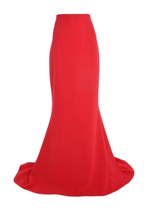 Safiyaa fishtail maxi skirt - Red