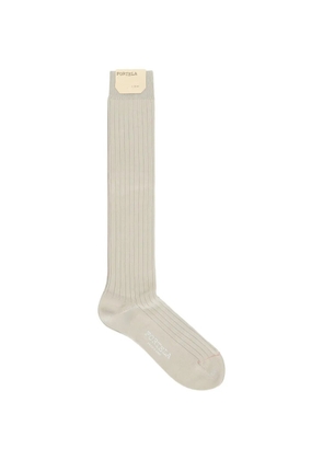 Fortela Ela ribbed knee-high socks - Neutrals
