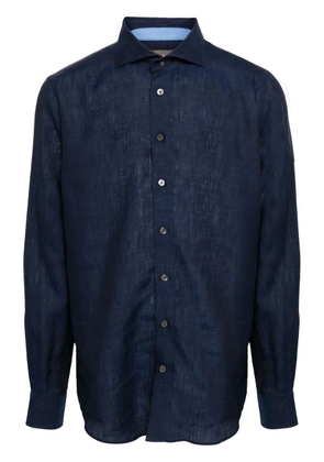 N.Peal Megeve linen shirt - Blue