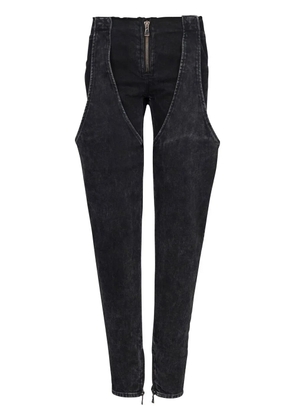 Balmain low-rise washed cotton jeans - Black