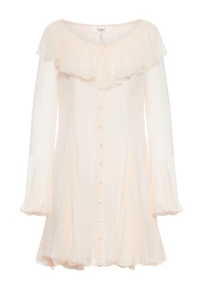 Chloé ruffled mini dress - Pink