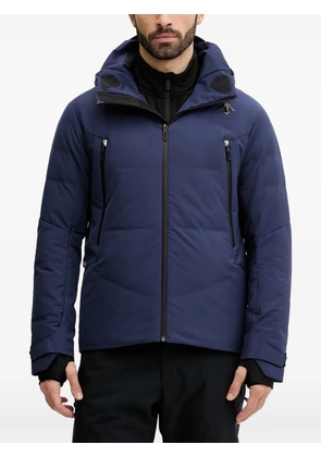 DESCENTE hooded zip-fastening ski jacket - Blue