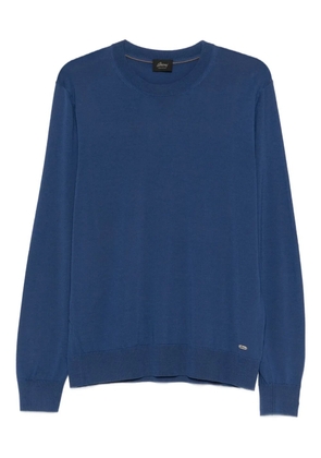 Brioni crew-neck long-sleeve sweater - Blue