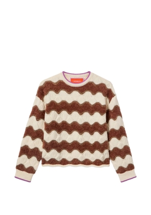 La DoubleJ Hang Ten wave knit sweater - Neutrals