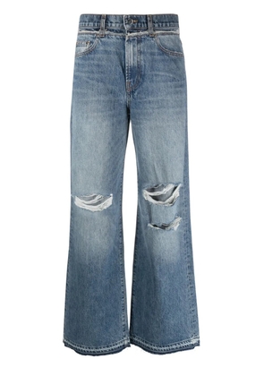 AMIRI wide-leg cotton jeans - Blue