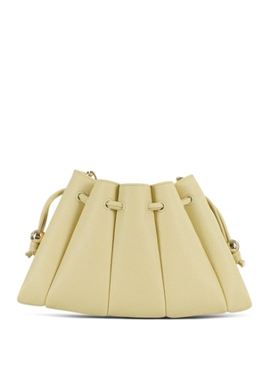 Themoirè leather shoulder bag - Yellow