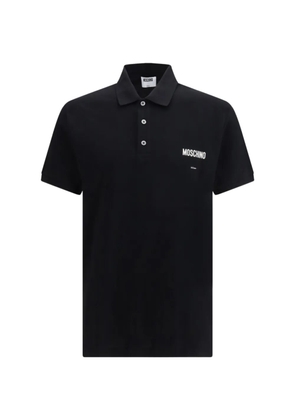 Moschino logo-detail polo shirt - Black