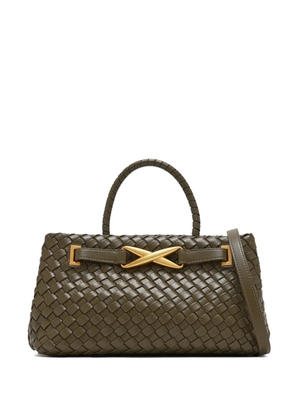 JW Pei Elora woven top handle tote bag - Green