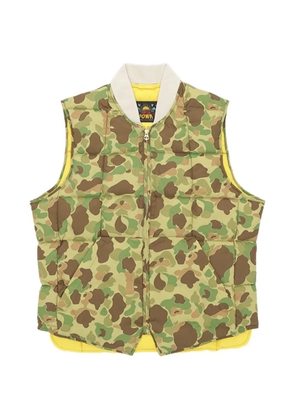 Fortela padded design gilet - Green