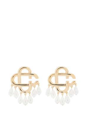 Casablanca pearl-drop earrings - Gold