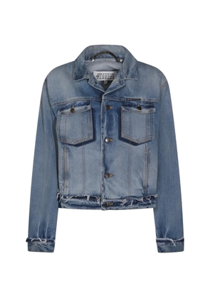 Maison Margiela patch-pockets denim jacket - Blue