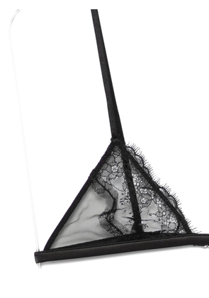 Patrizia Pepe lace triangle bra - Black