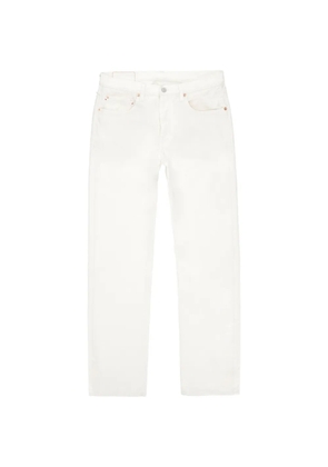Fortela five pocket denim straight-leg jeans - White
