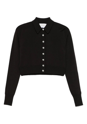 Sportmax virgin wool polo top - Black
