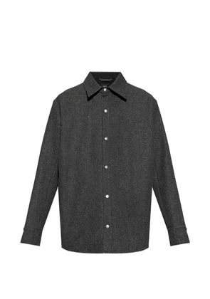 A.P.C. buttoned wool shirt - Grey