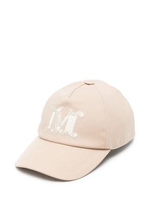 Max Mara logo-embroidered baseball cap - Neutrals
