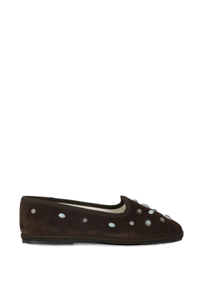 Fortela Frutate suede ballet flats - Brown