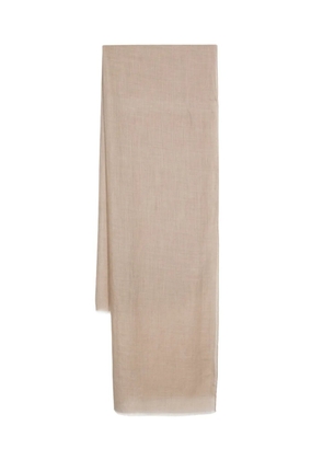 D4.0 fringed scarf - Neutrals
