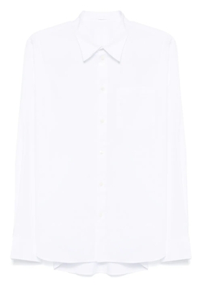 Helmut Lang logo-rubberised shirt - White