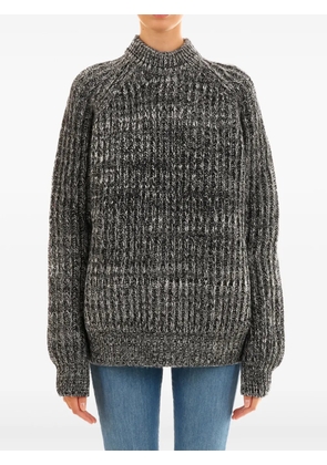 Plan C mélange-effect sweater - Grey