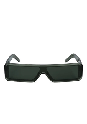 Rick Owens Geth rectangle-frame sunglasses - Green