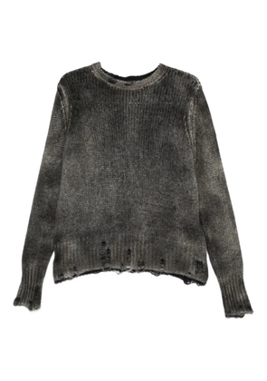 Avant Toi cashmere distressed sweater - Grey