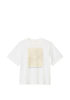 TWINSET printed embroidered T-shirt - White