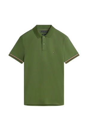 Tommy Hilfiger striped-trim polo shirt - Green