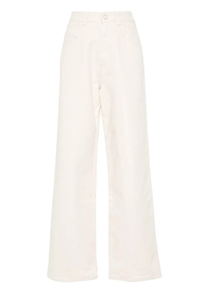 Kiton high-waisted straight-leg jeans - Neutrals