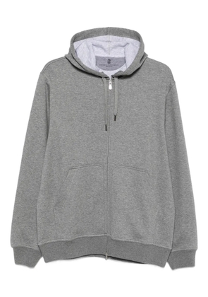 Brunello Cucinelli zip-up hoodie - Grey