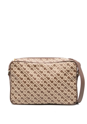 Gherardini pattern-print cross body bag - Brown