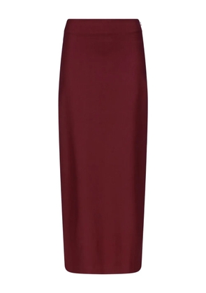 LouLou de Saison back-vent long straight skirt - Red