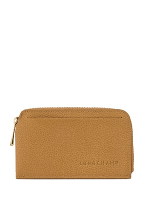 Longchamp Le Foulonné zip-around cardholder - Brown