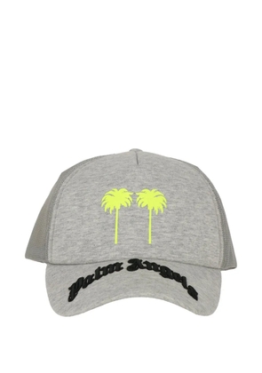 Palm Angels logo-detail hat - Grey