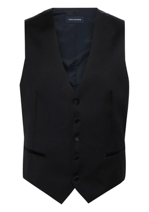 Tagliatore V-neck panelled waistcoat - Blue