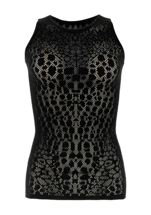 Wolford net-pattern sleeveless top - Black