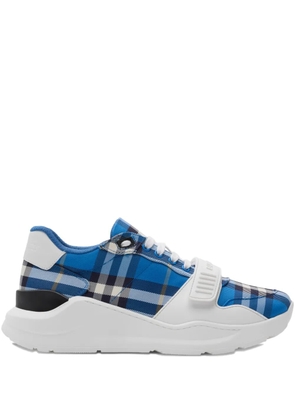 Burberry checked sneakers - Blue