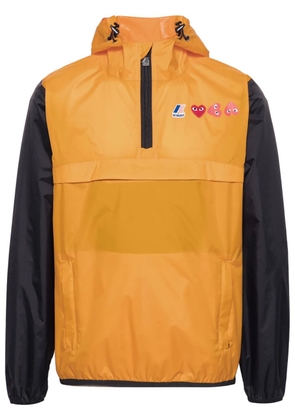 Comme Des Garçons Play x K-Way Heart-patch lightweight jacket - Orange