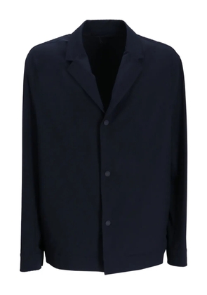 BOSS notched-collar button-up jacket - Blue