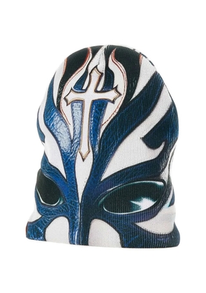 PDF mask logo-label beanie hat - White