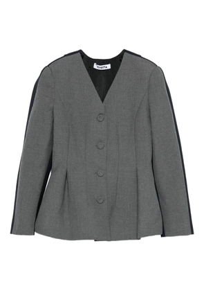 Vivetta button-front panelled jacket - Grey