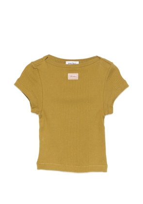 Jean Paul Gaultier ribbed label T-shirt - Green