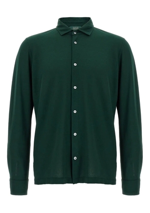 Zanone long-sleeve button-up shirt - Green