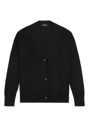 Fay V-neck button-up cardigan - Black
